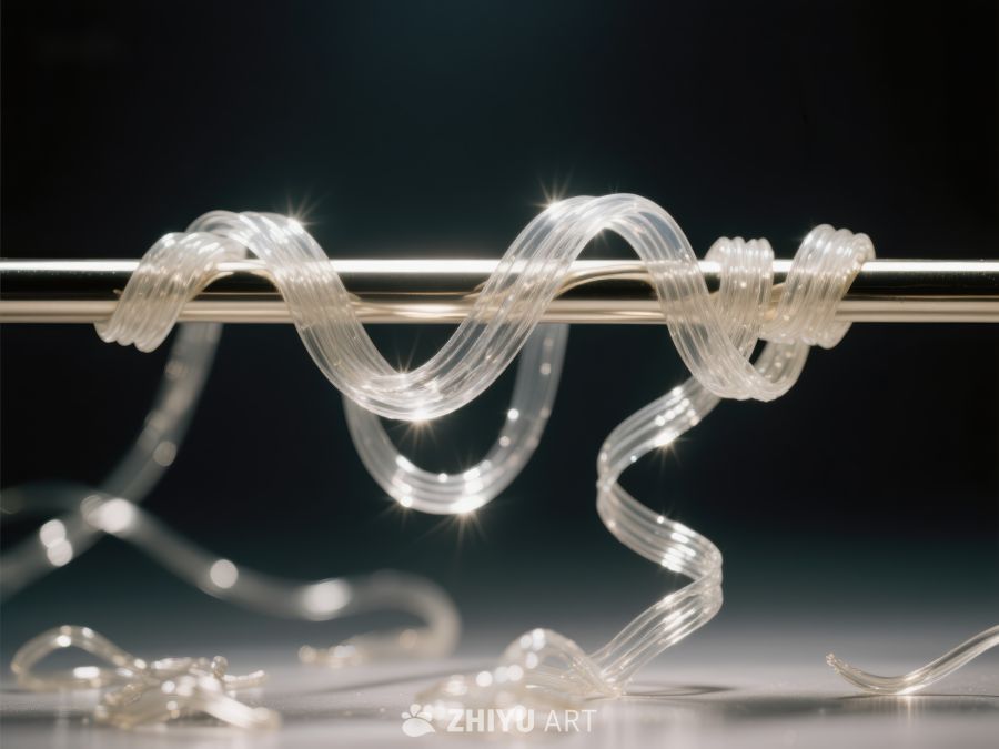 透明塑料丝缠绕金属杆 1200