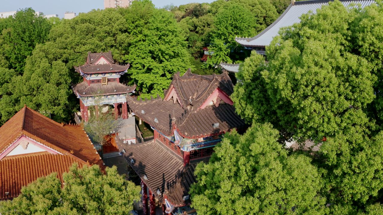 湖南长沙松柏寺古典建筑之美实拍视频