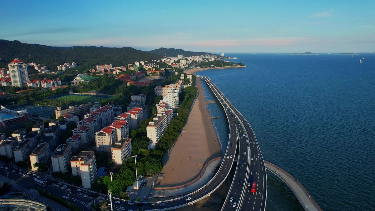 厦门航拍演武大桥景观