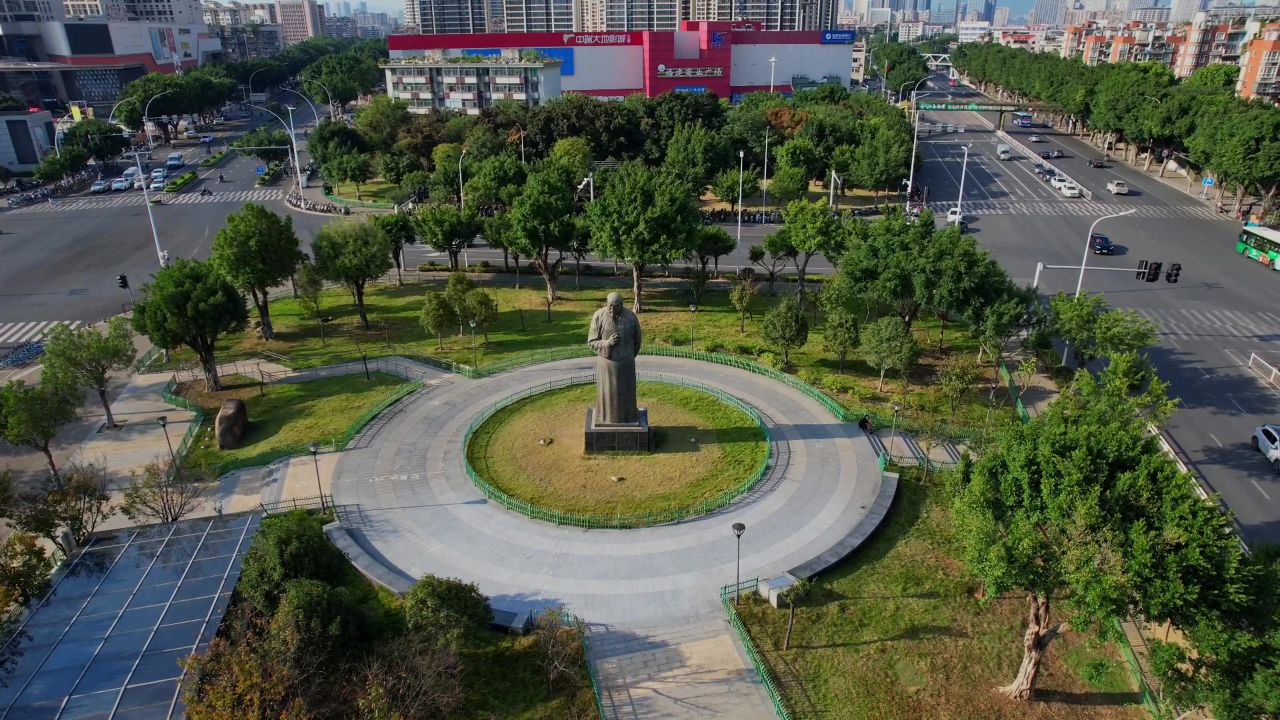 航拍福州林则徐广场 6
