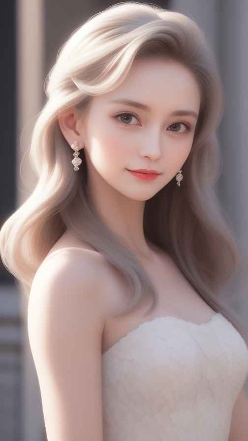 酷酷的白色衣服人像