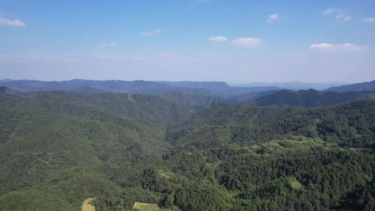 祖国大好河山青山绿水航拍  