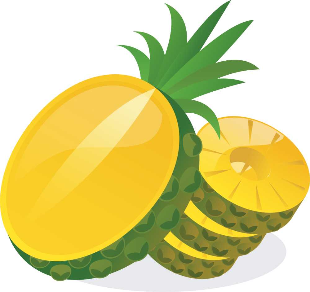 菠萝甜黄色美味成熟圆润的水果维生素健康热带光盘食品新鲜