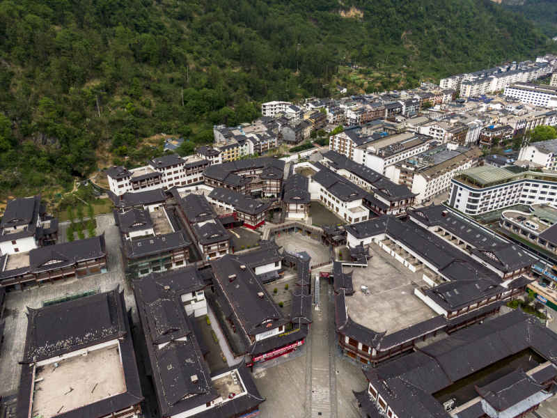 湖南张家界武陵源区航拍