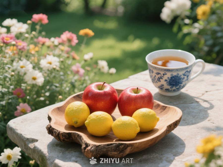 花园茶点：苹果柠檬与热茶 298