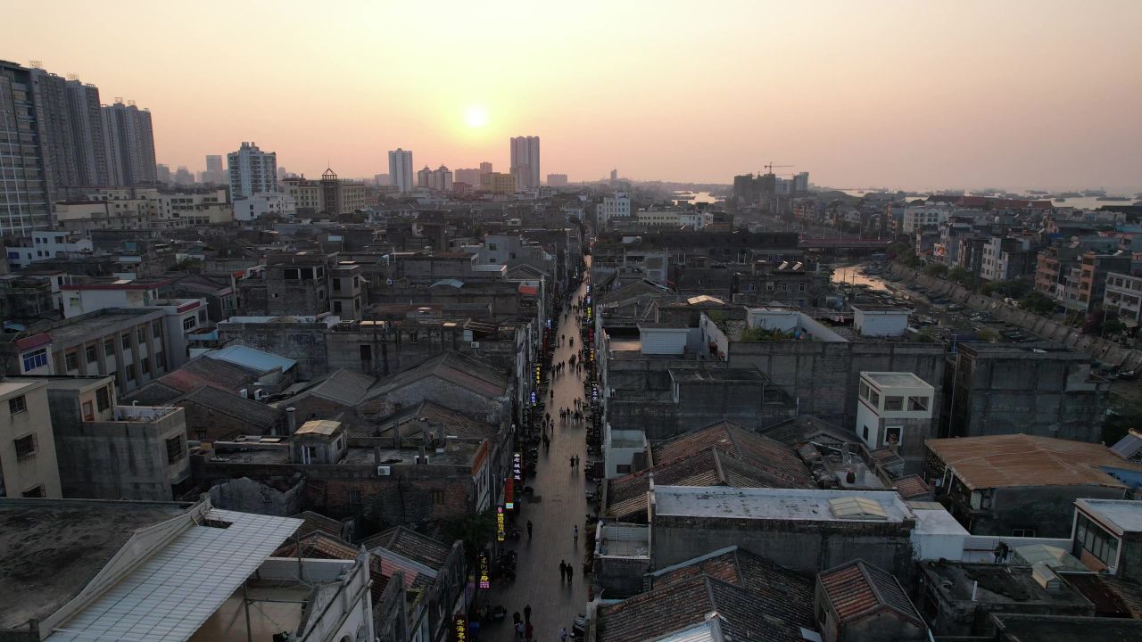 广西北海城市风光旅游景区航拍 