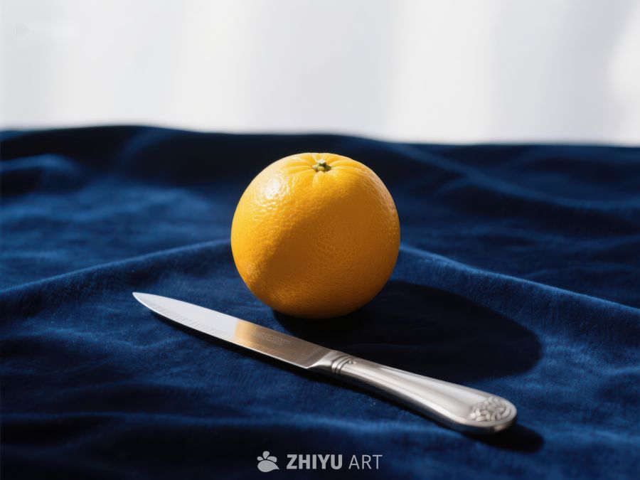 橙子与刀具静物摆放 44