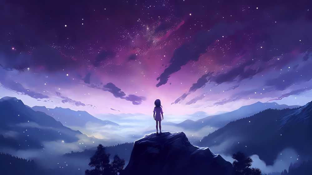 一个人的夜空是多么的美