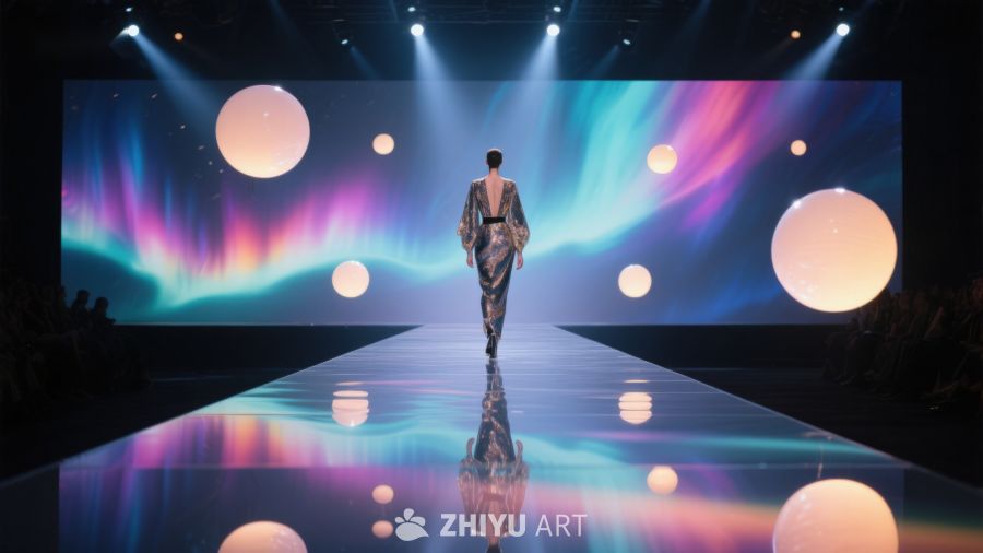 模特在梦幻光影T台上走秀 272