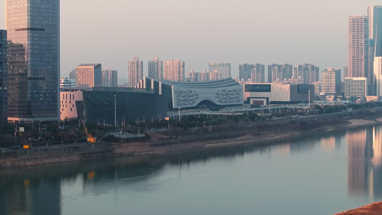 南昌江西博物馆城市建筑航拍 5