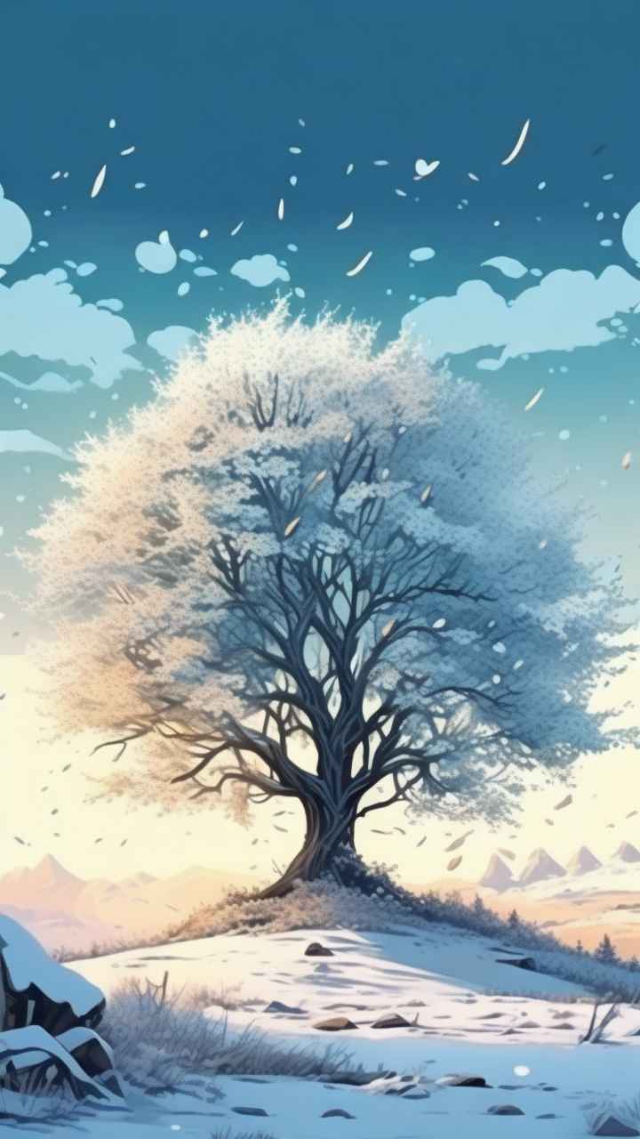 雪景户外背景 10