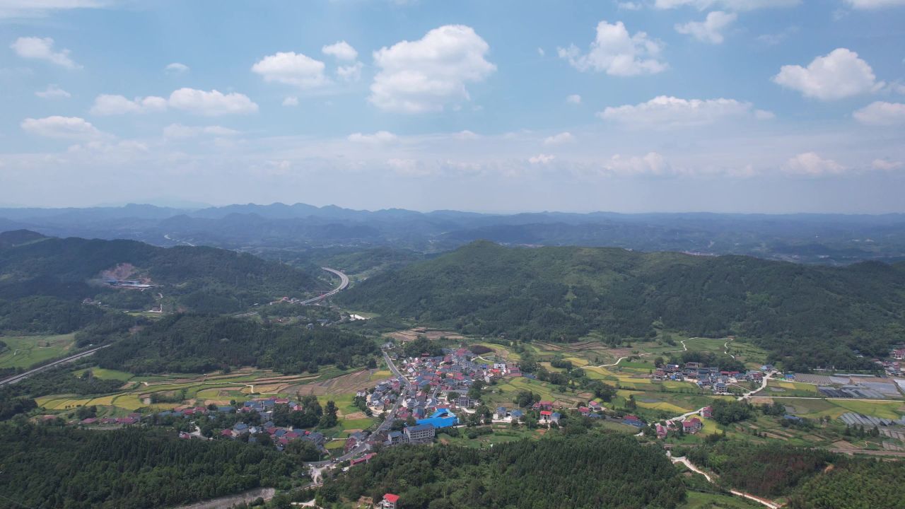 祖国青山绿水自然风光航拍 