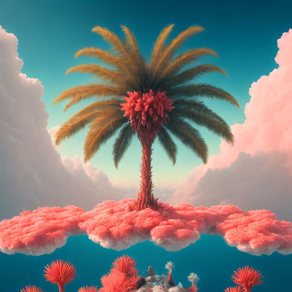 棕榈树云朵