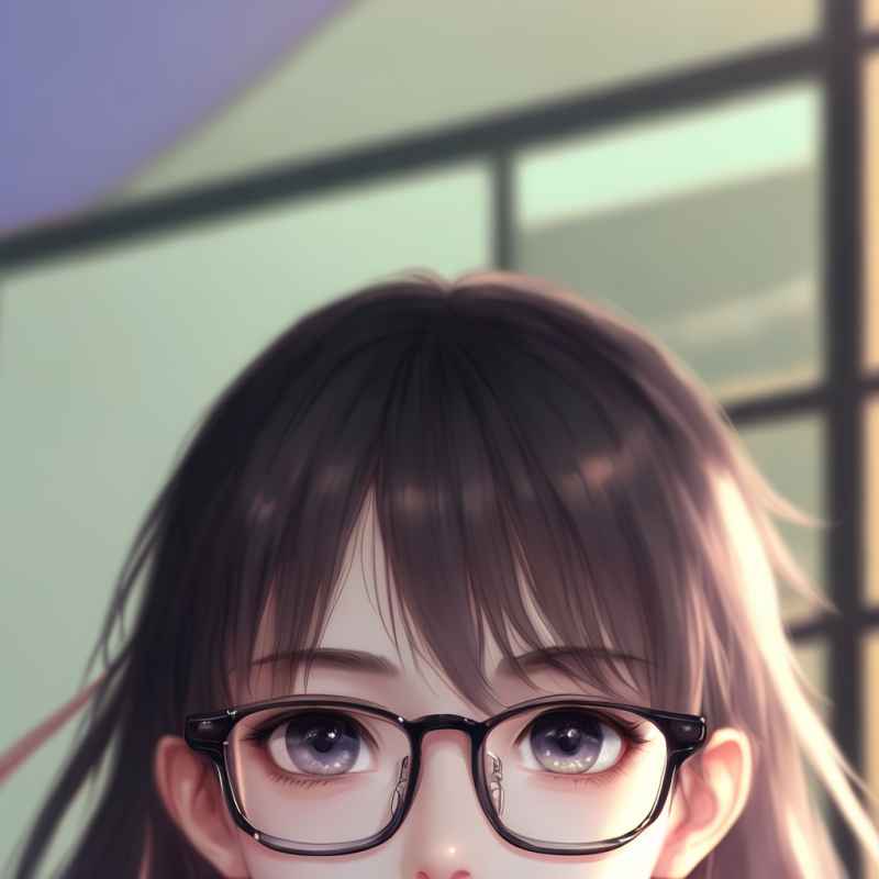 女孩清新头像设计