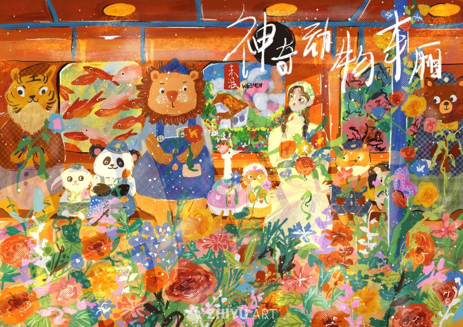 原创治愈插画作品素材四季节气节日自然 124