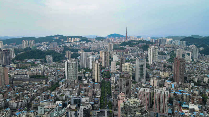 贵州贵阳城市建设航拍摄影图