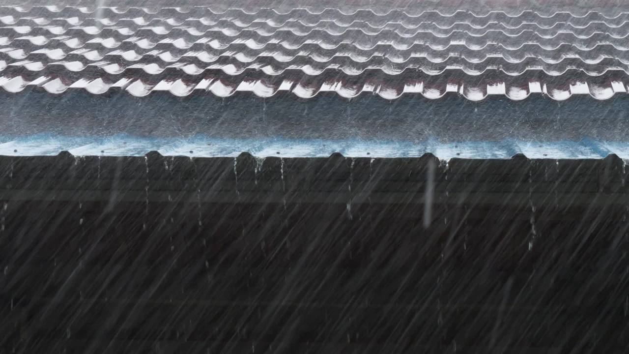 阴天下雨水滴雨滴天气 18