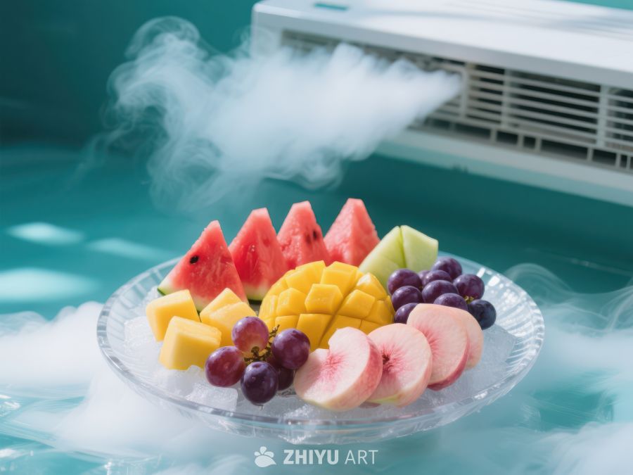 冰雾环绕的水果拼盘 22