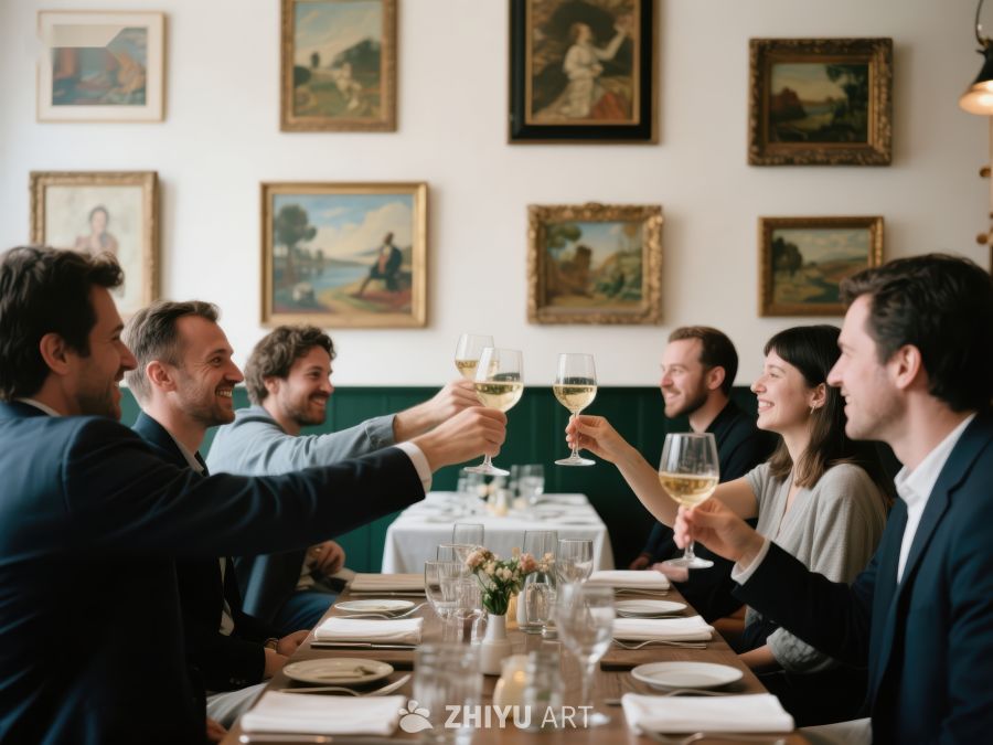 商务人士举杯庆祝 663