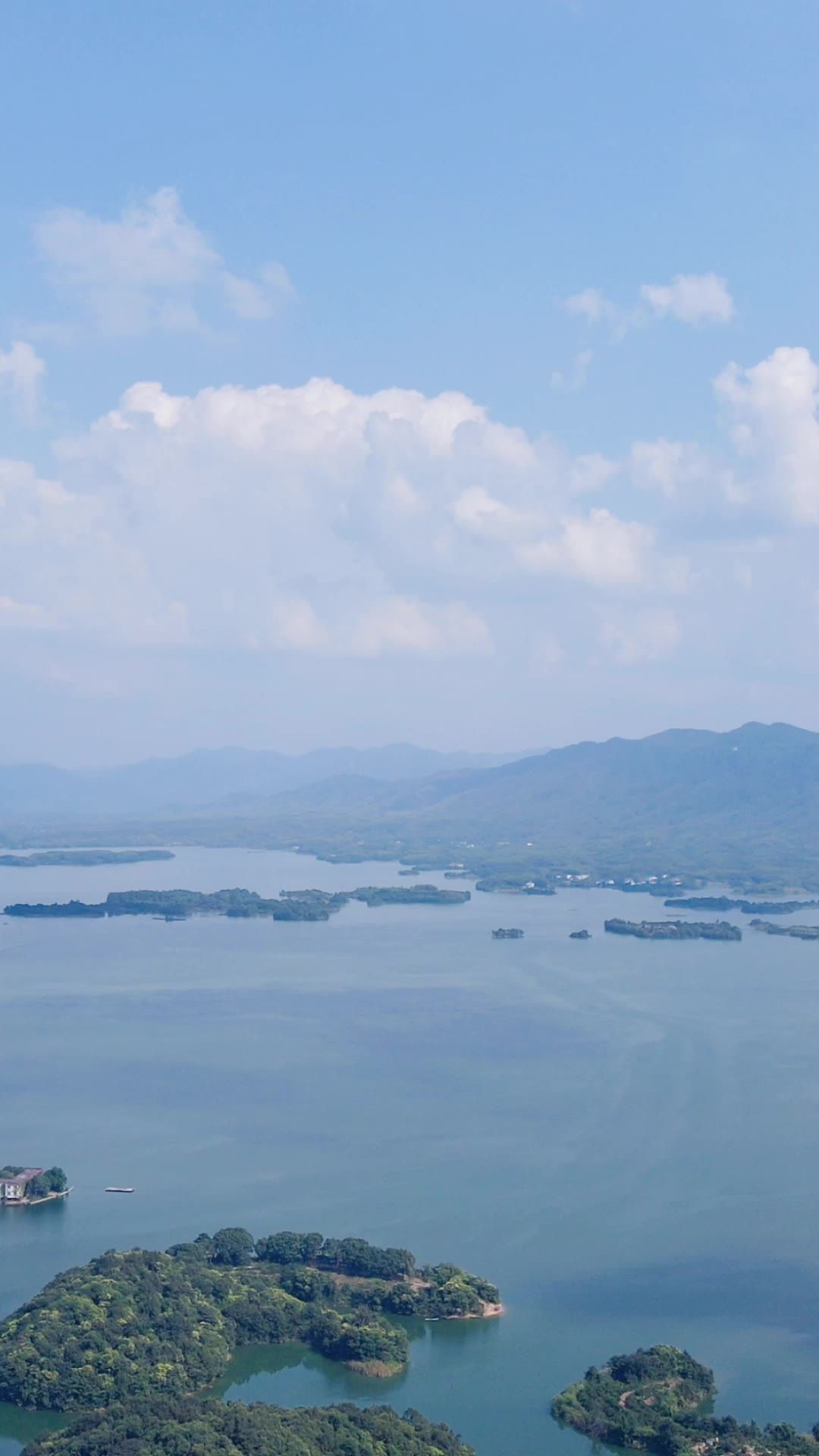  旅游景区湖北三峡试验坝竖屏航拍