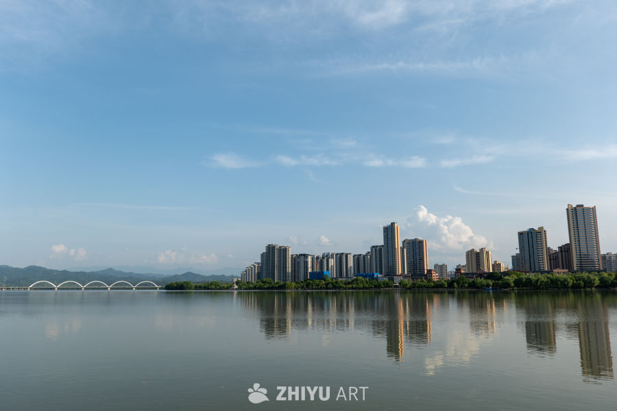江边美景及帆船 14