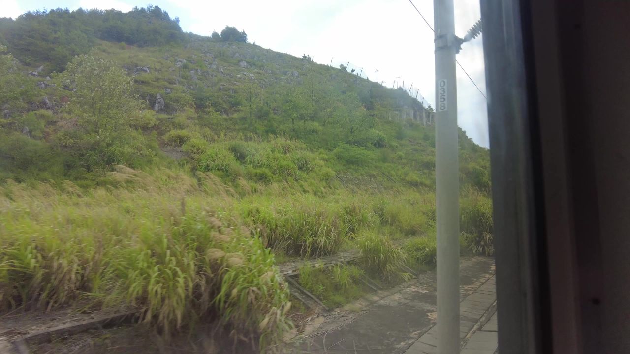 旅途火车高铁窗外风景风光实拍 