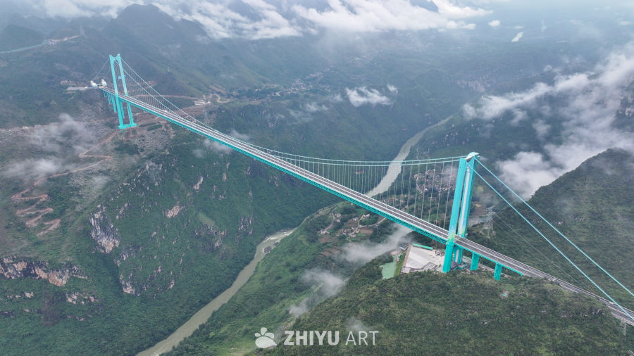 航拍贵州花江峡谷大桥 7