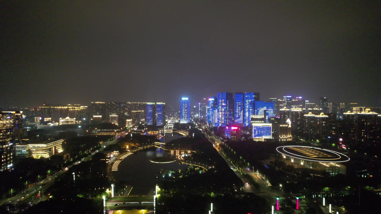广东佛山城市夜景