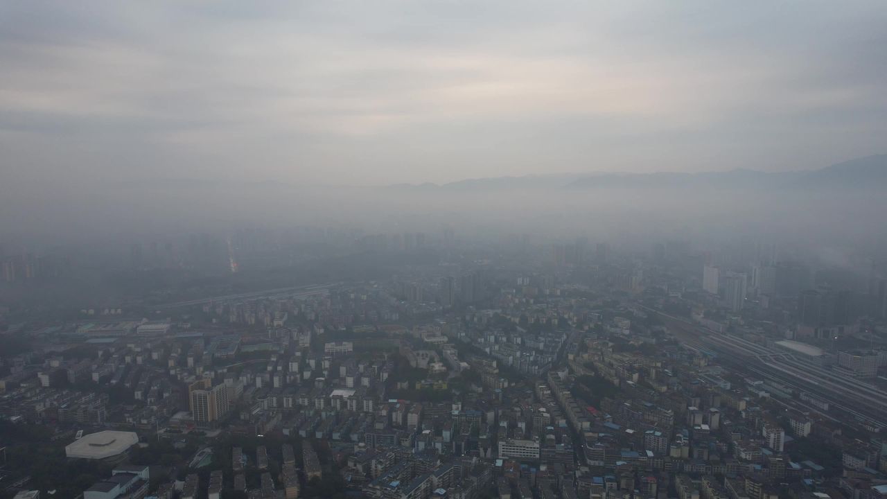 湖南怀化清晨云海迷雾航拍