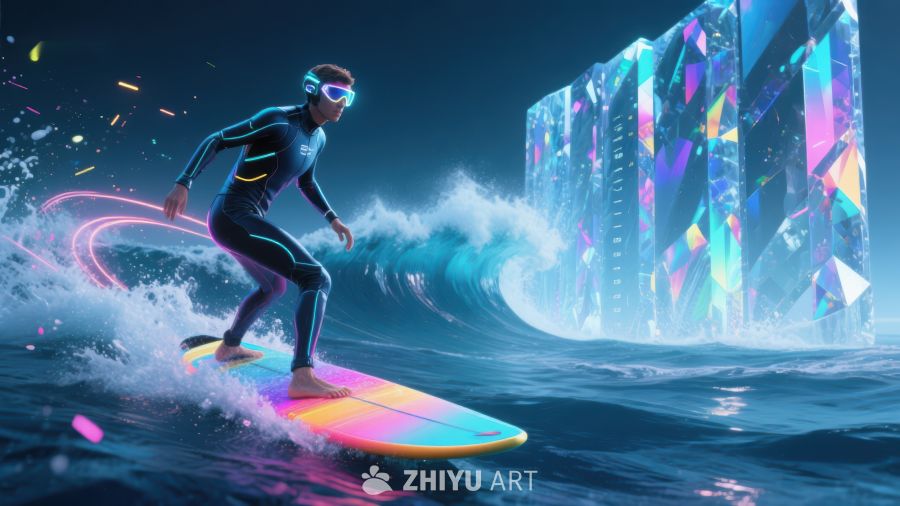 虚拟现实中的冲浪者 809