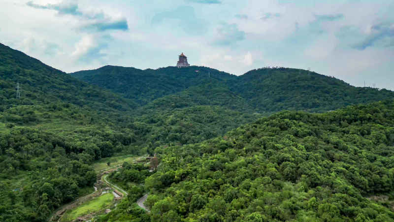 湖北黄石城市风光旅游景区航拍摄影图