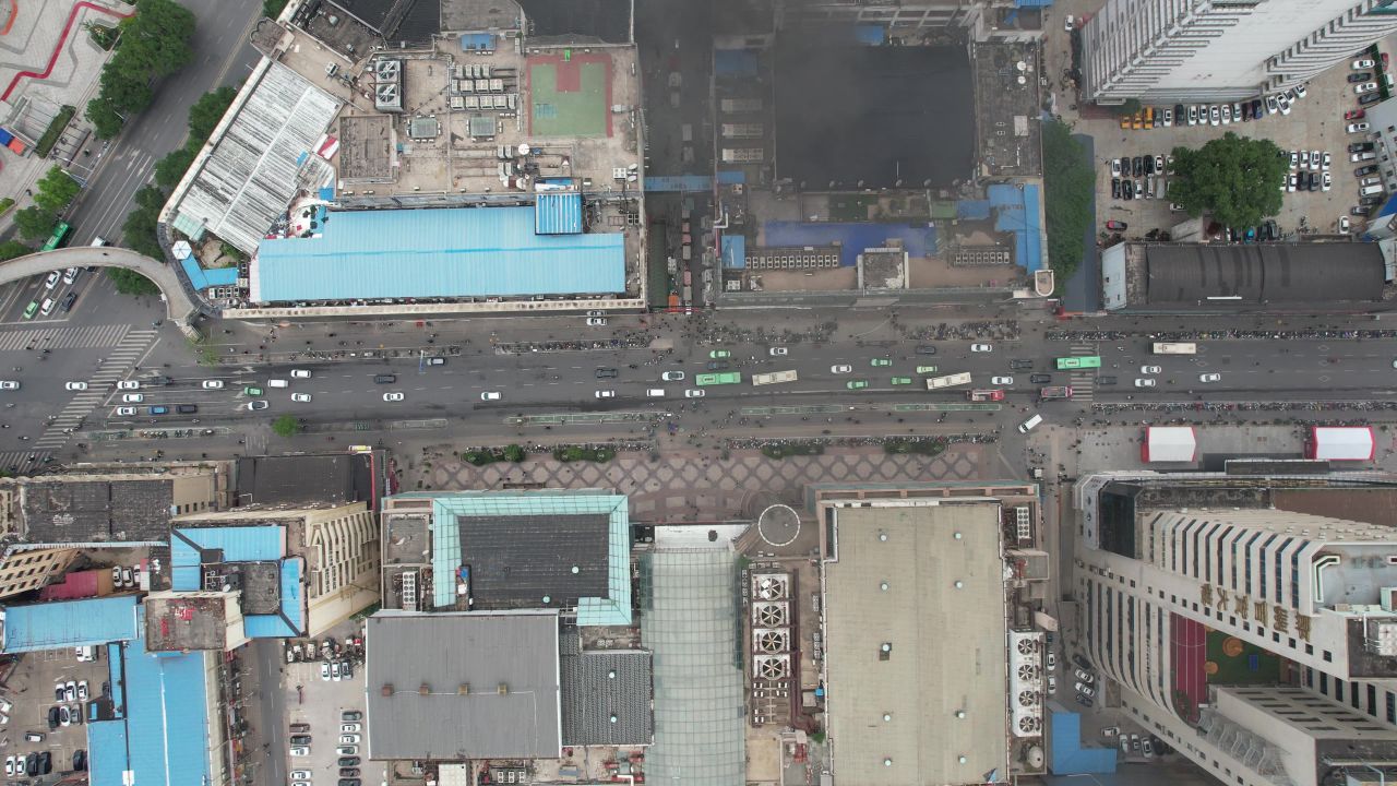 河南郑州城市风光航拍
