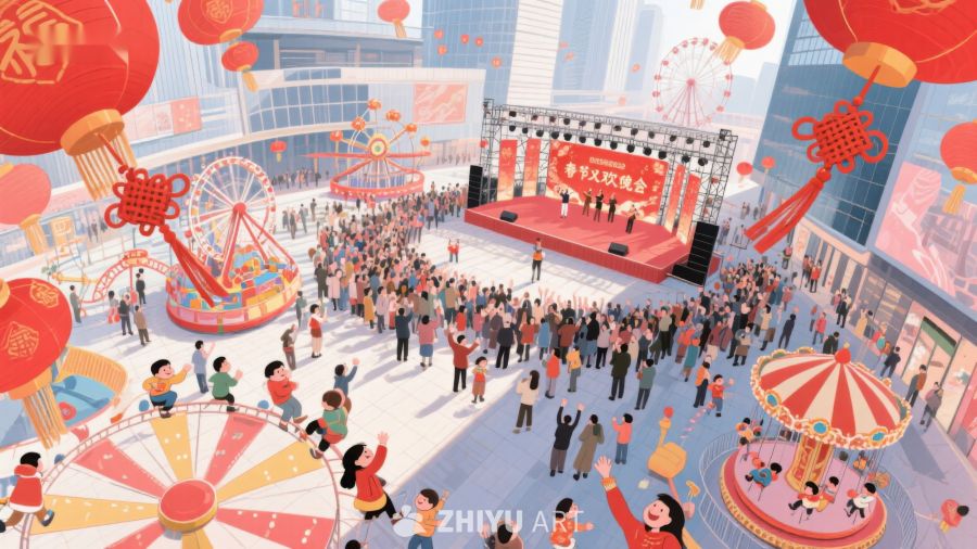 城市广场庆祝活动 3