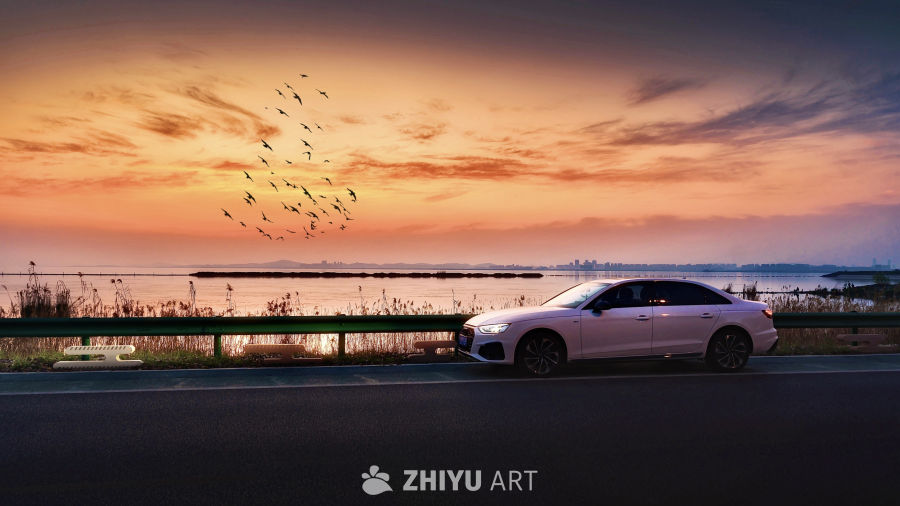 苏州，晚霞，溜车 2