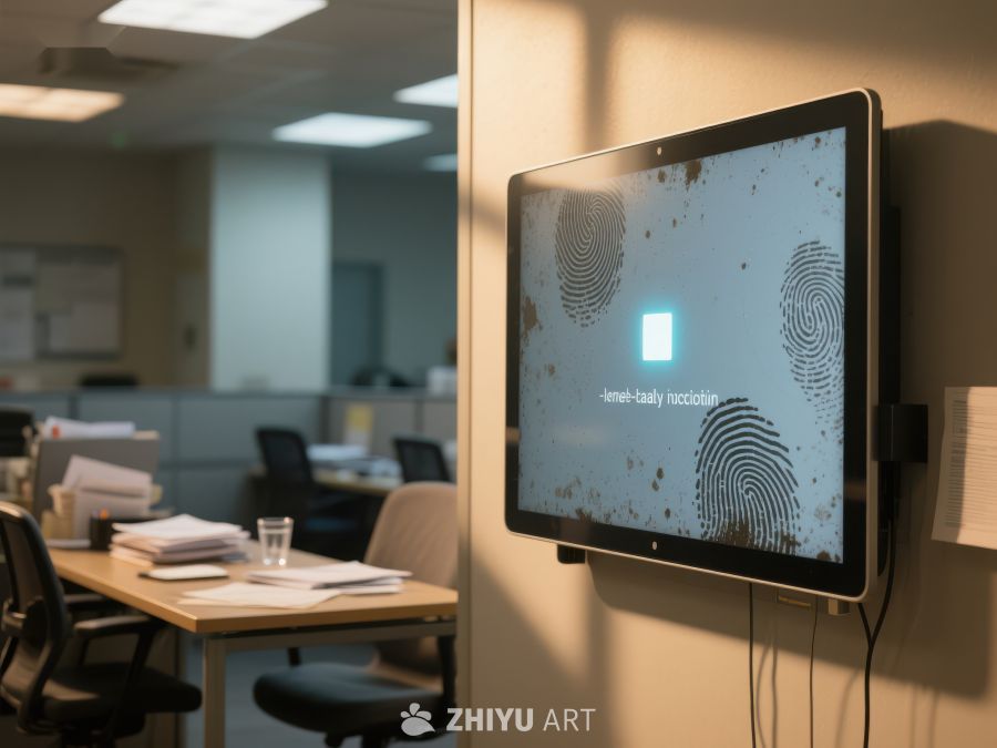 办公室内的指纹识别显示屏 18
