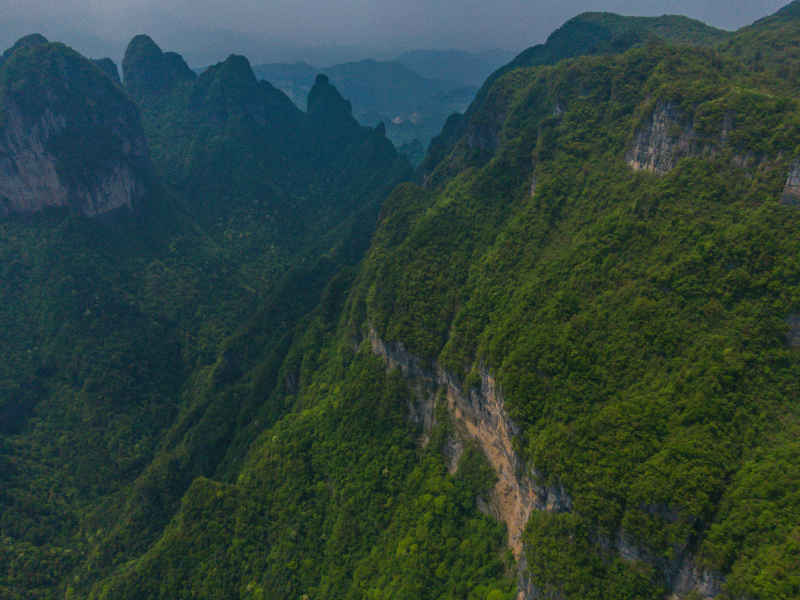 湖南张家界山川地貌航拍