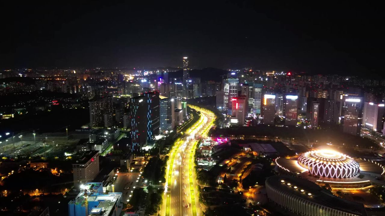 济南经十路奥体中心延时