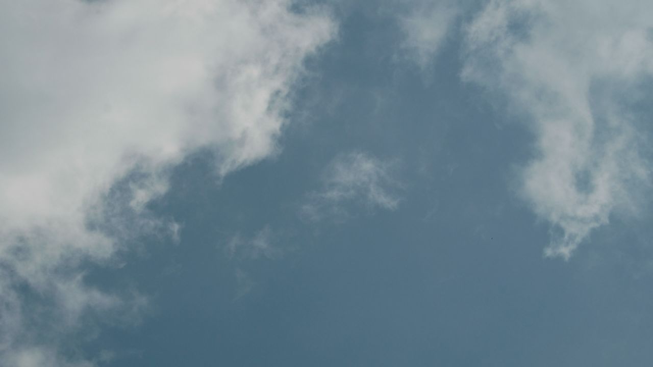蓝天白云天空乌云天气象风云变幻