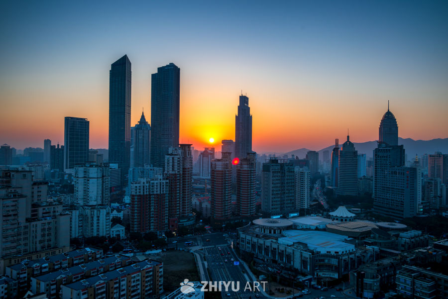 无锡三阳广场日转夜切片.