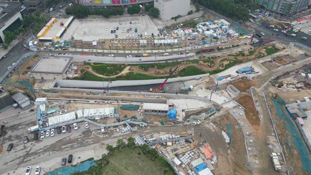 河南郑州城市风光航拍