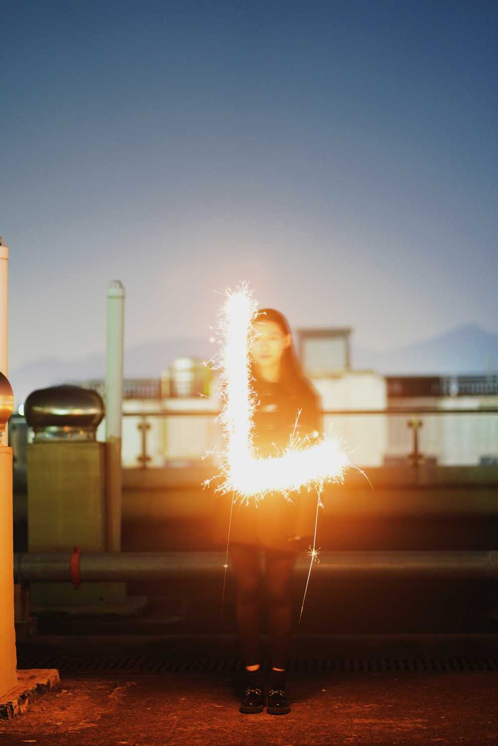烟花长曝光LOVE-L