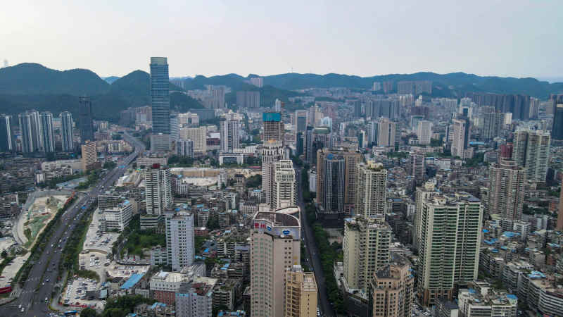 贵州贵阳城市建设航拍摄影图