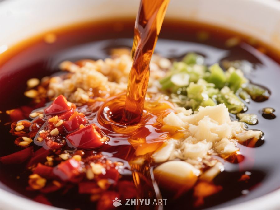 热油浇淋辣椒蒜蓉酱料 1328