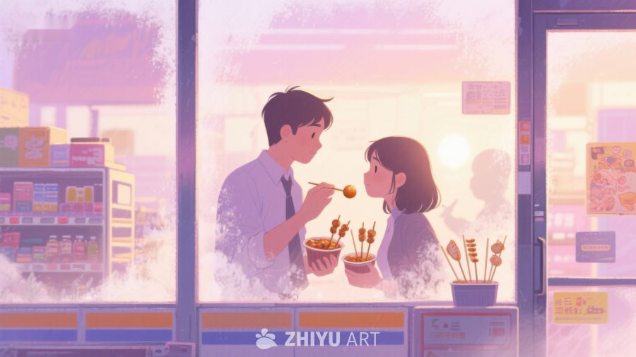 便利店内温馨互动 4