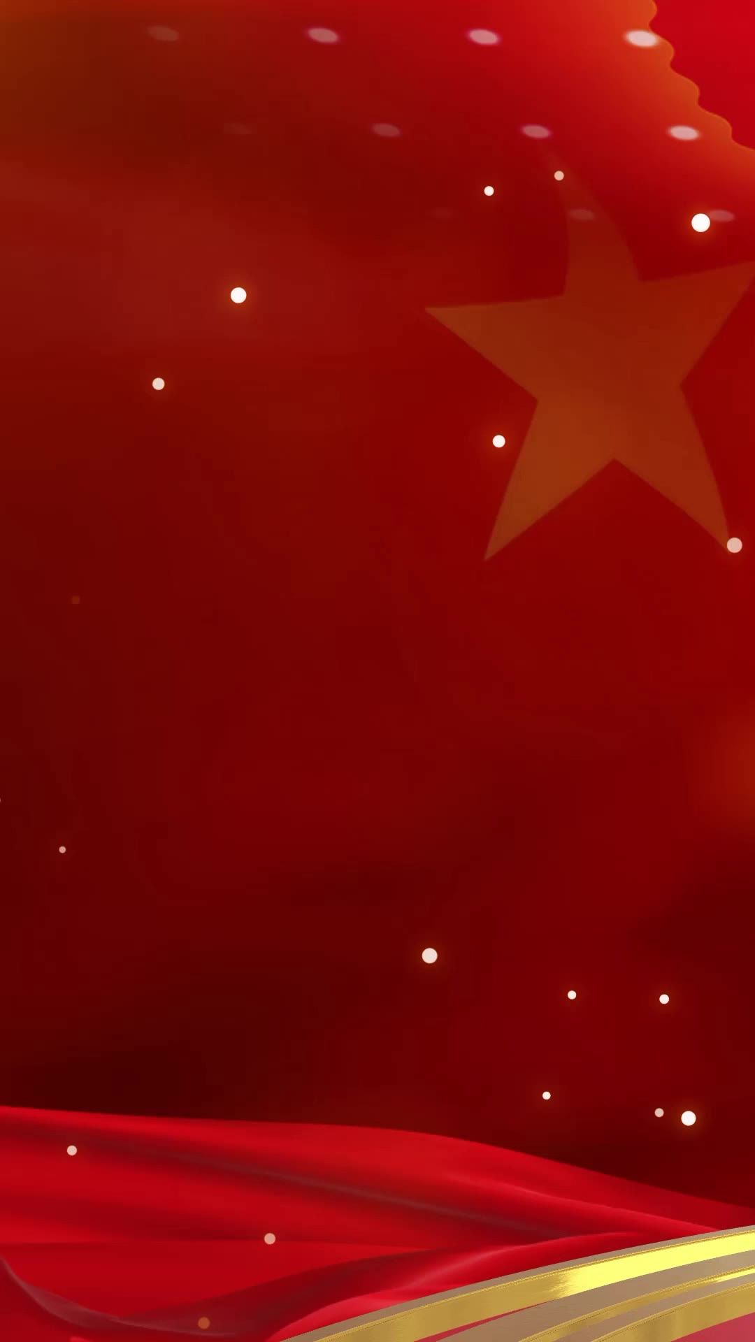 竖版红色粒子红绸光束背景视频素材 88