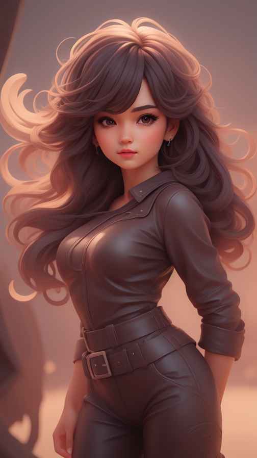 高级感女孩皮衣系列