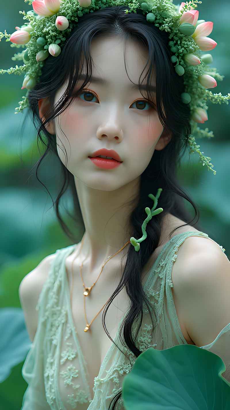 森林系列五颜六色古风艺术美女 40