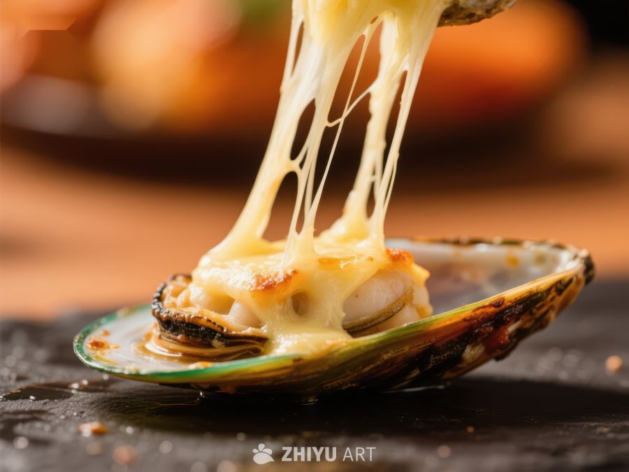 芝士焗贝壳，拉丝诱人