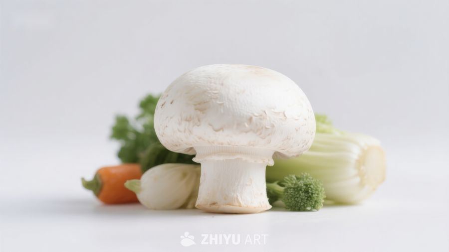 新鲜蔬菜与蘑菇静物