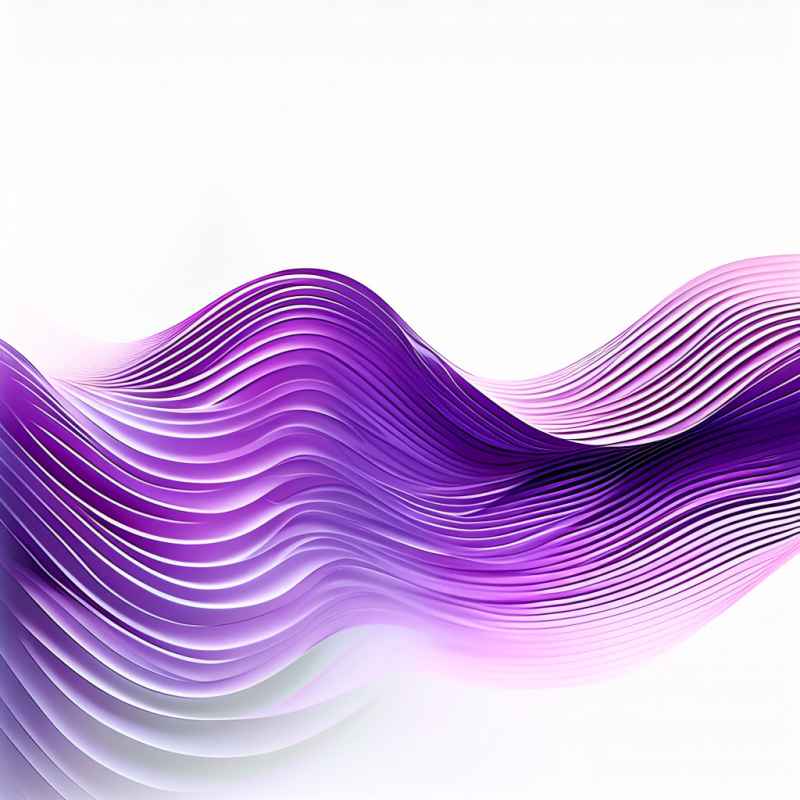 紫色波浪光效线条 1